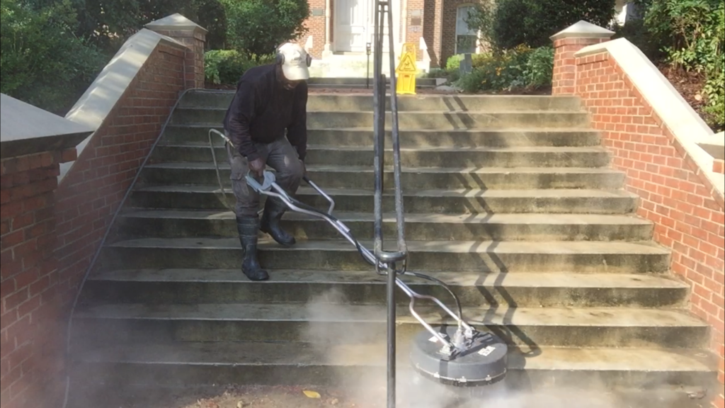 Cleaning Concrete Steps